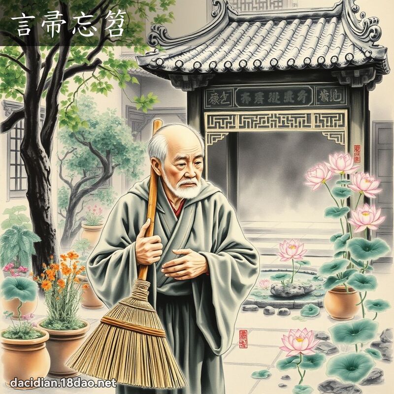 言帚忘笤 配图