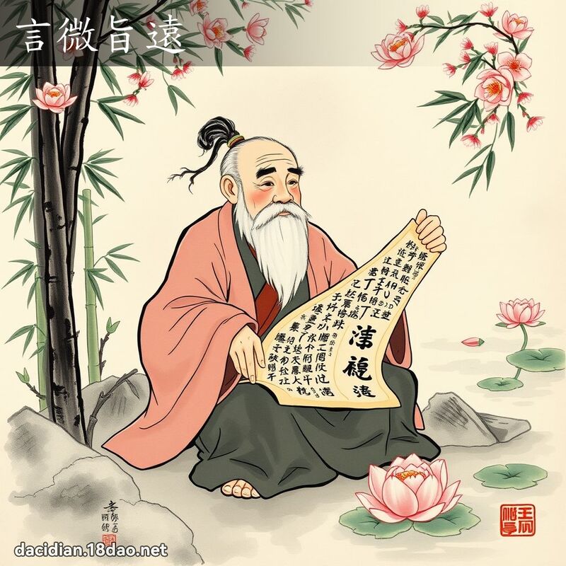 言微旨远 配图