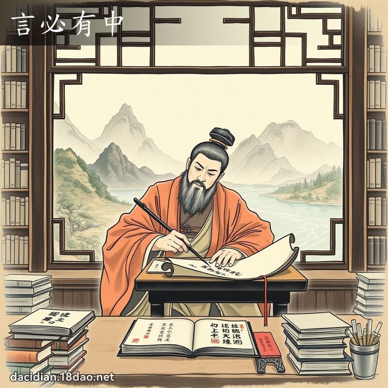 言必有中 配图