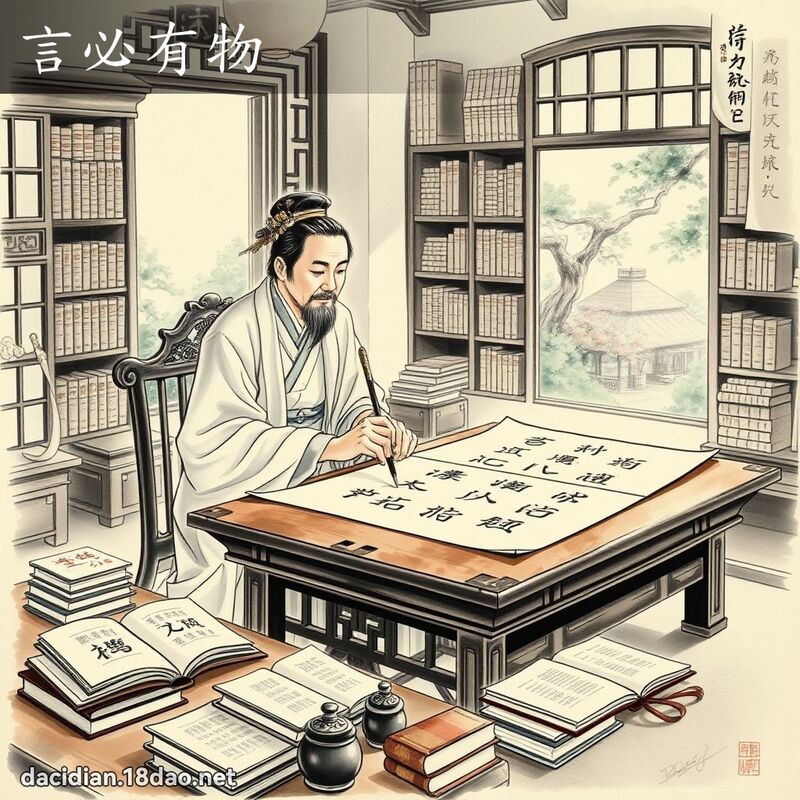 言必有物 配图