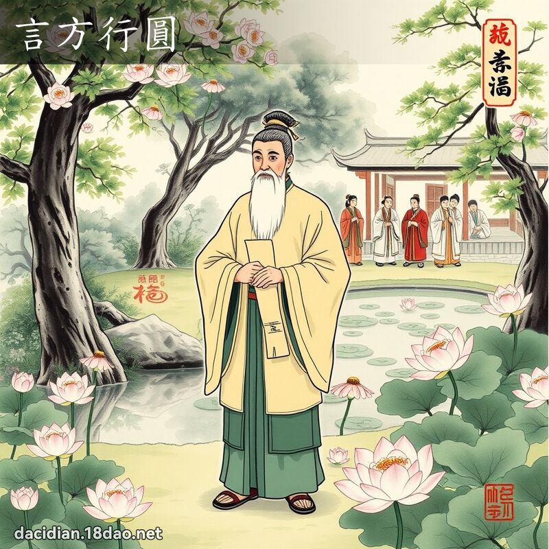 言方行圆 配图