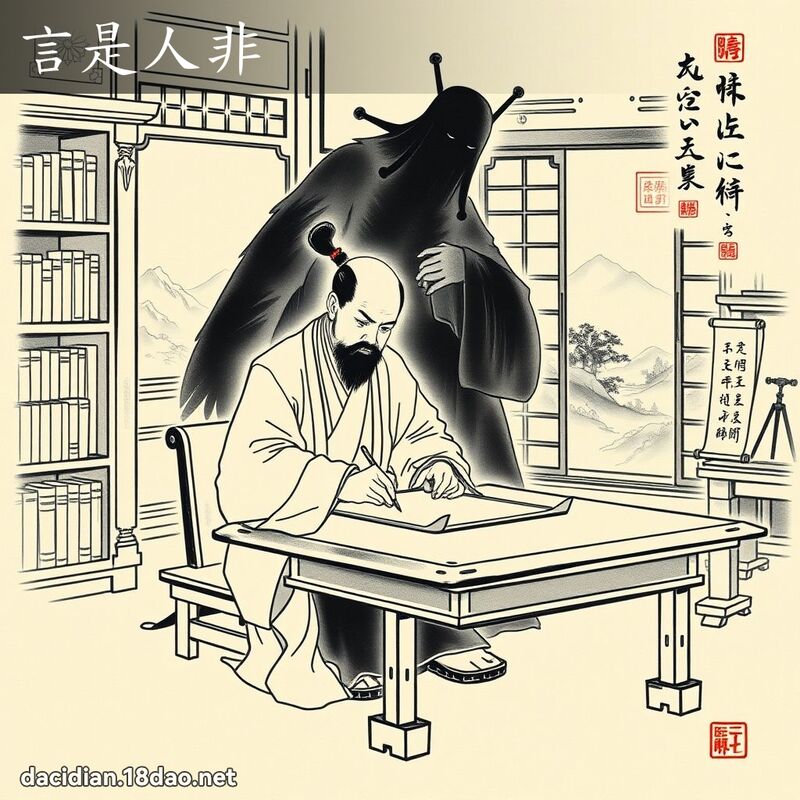 言是人非 配图