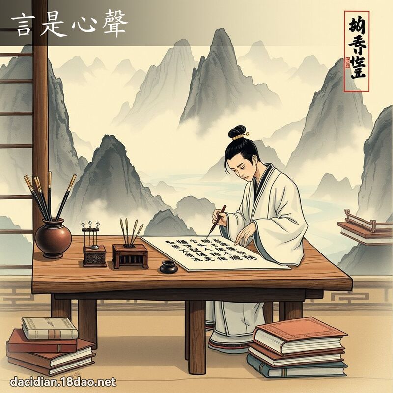 言是心声 配图