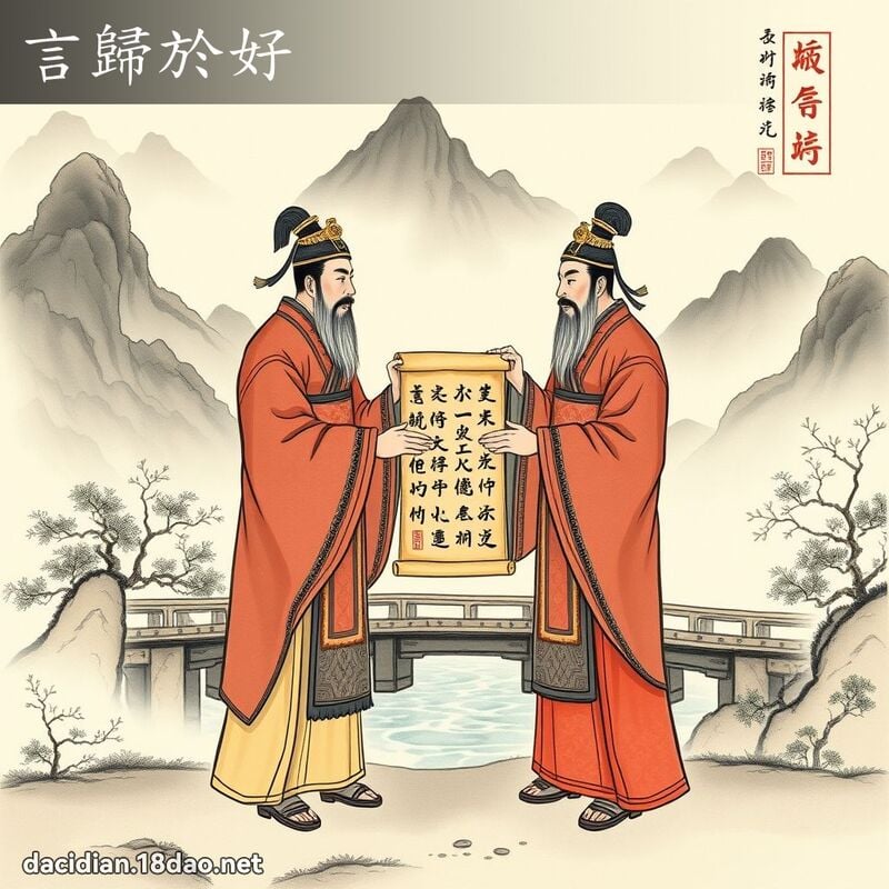 言归於好 配图