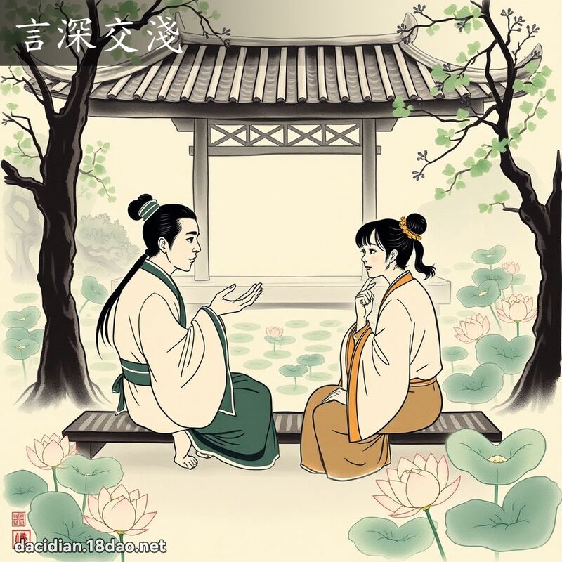 言深交浅 配图