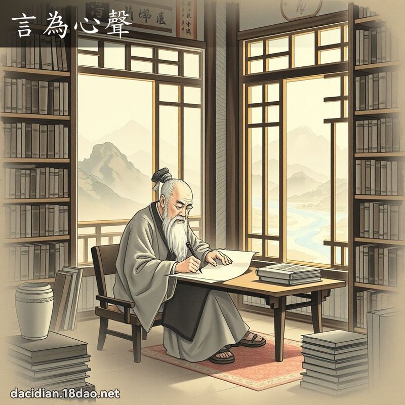 言为心声 配图