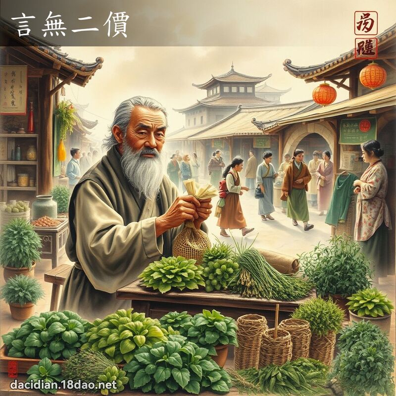 言无二价 配图