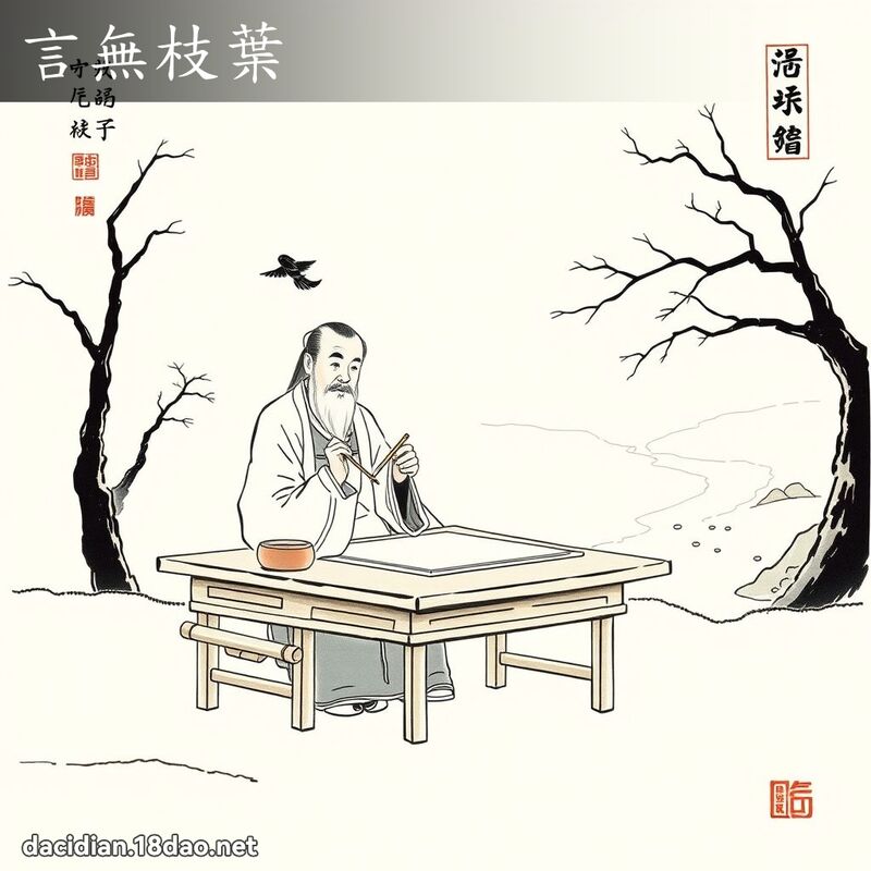言无枝叶 配图
