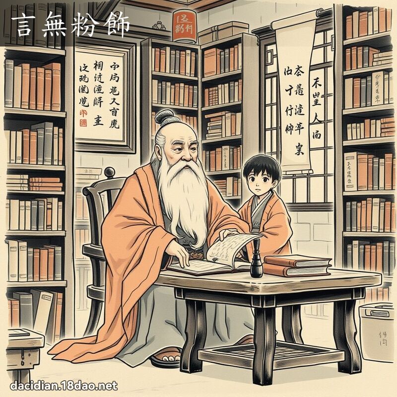 言无粉饰 配图