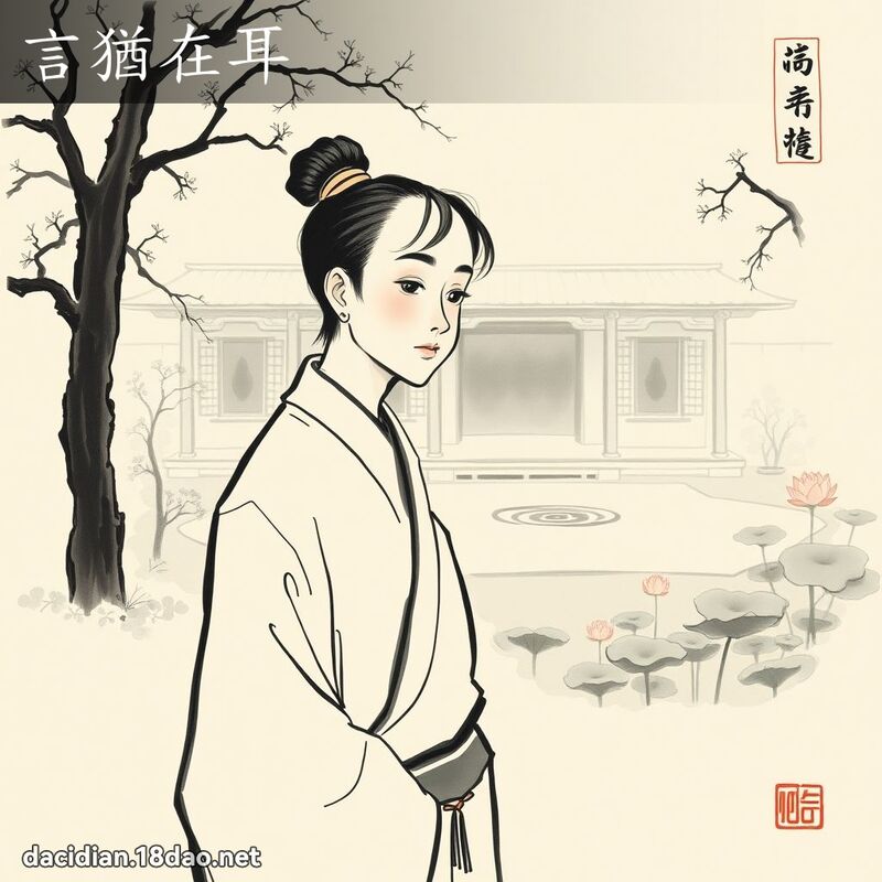 言犹在耳 配图