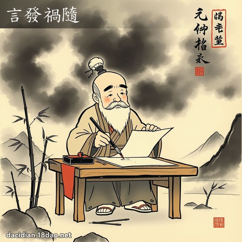 言发祸隨 配图