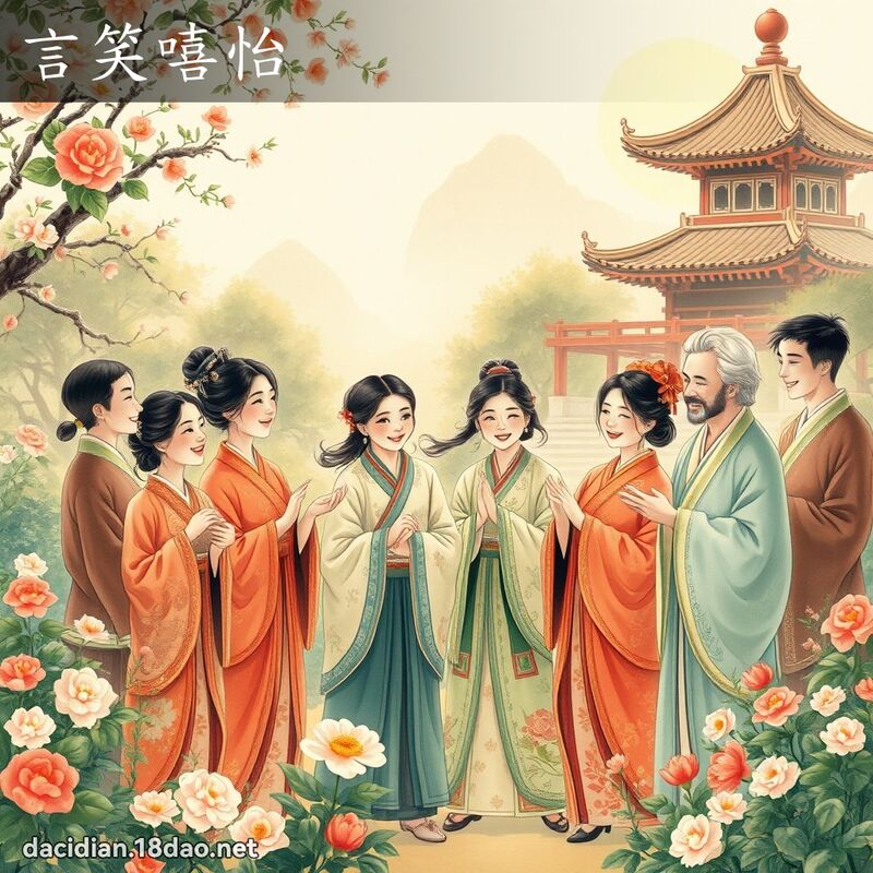 言笑嘻怡 配图