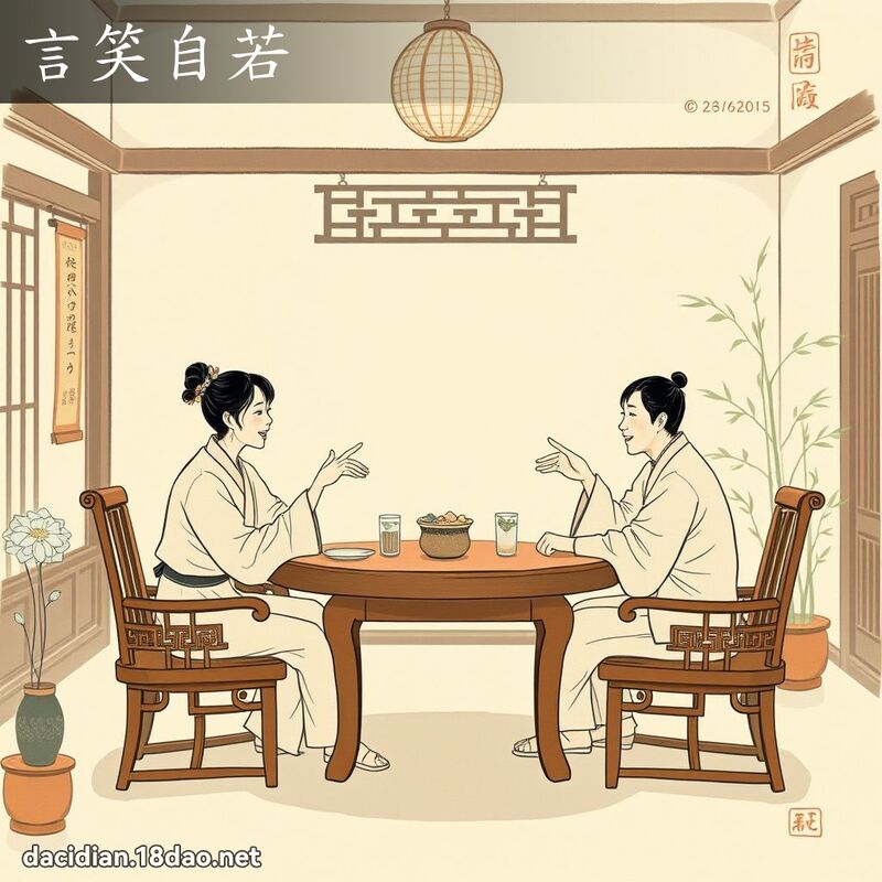 言笑自若 配图