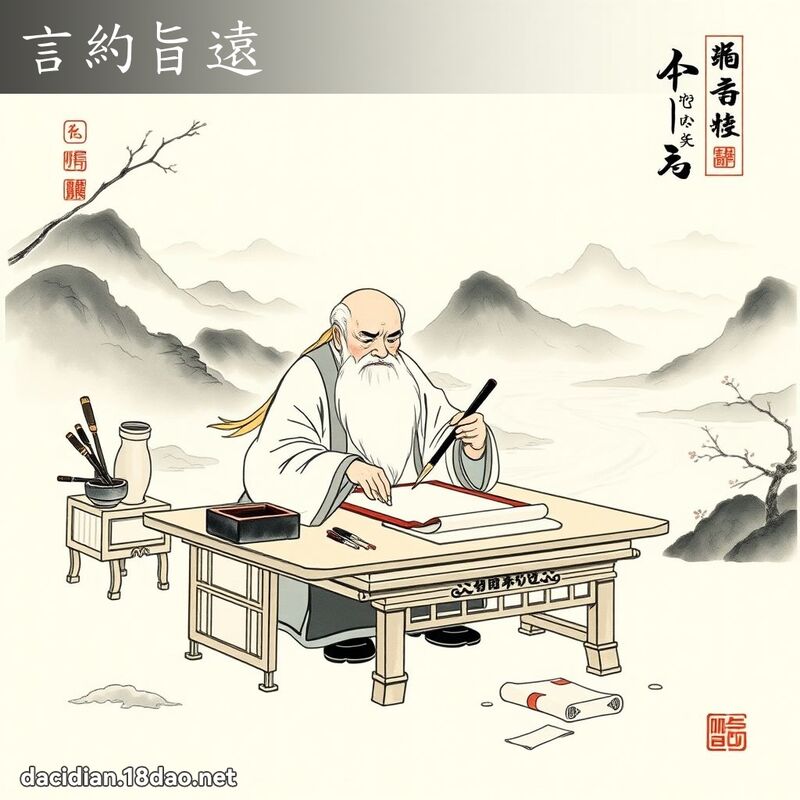言约旨远 配图