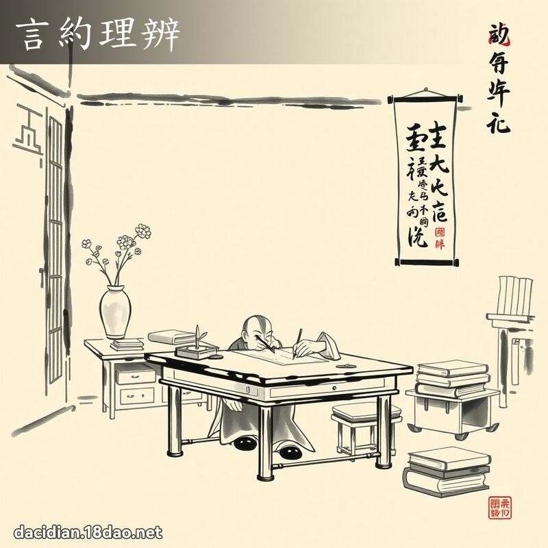 言约理辨 配图