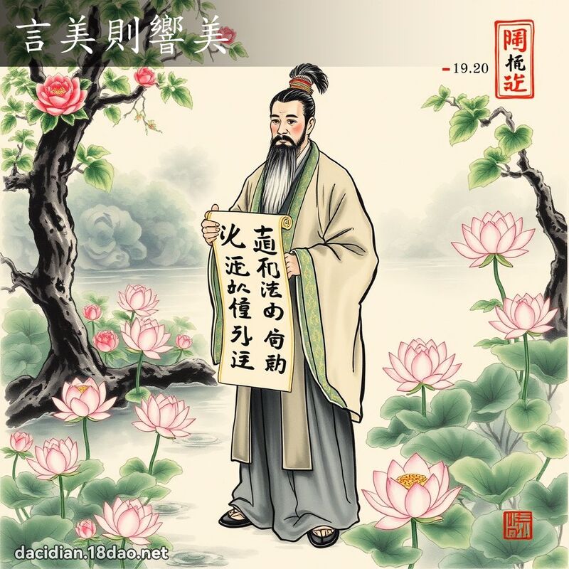 言美则响美 配图