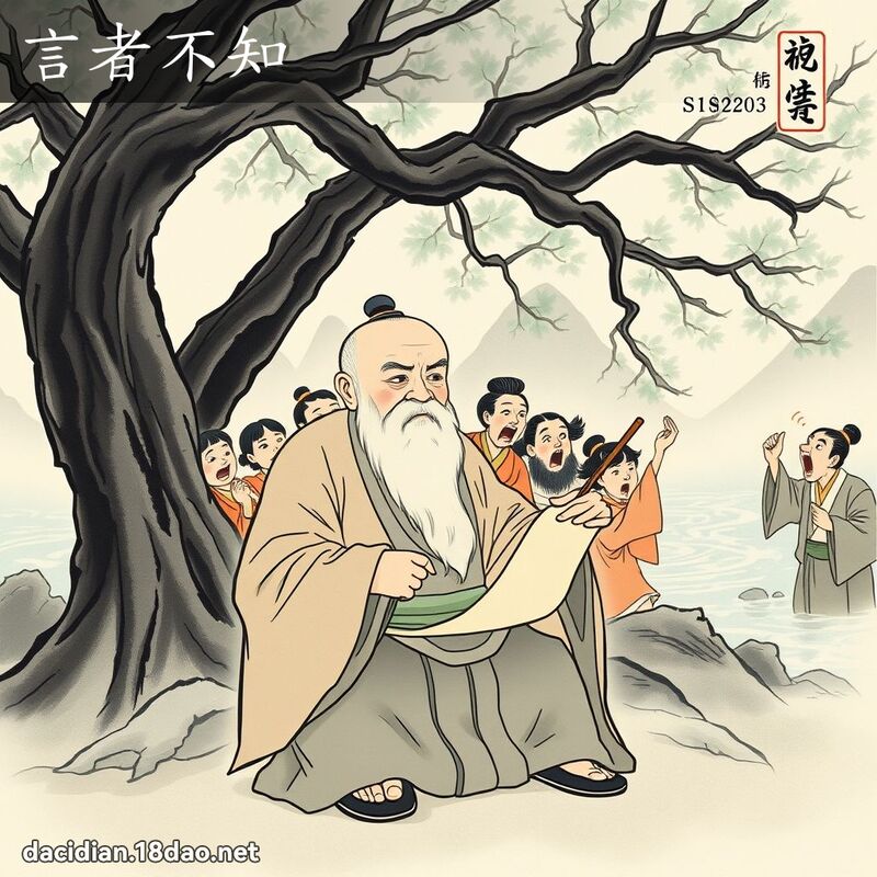 言者不知 配图