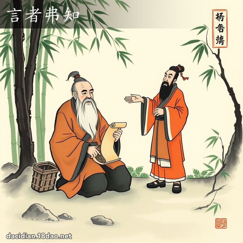 言者弗知 配图