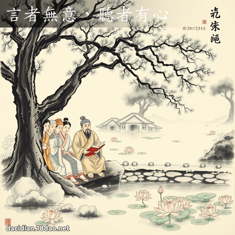 言者无意,听者有心 配图