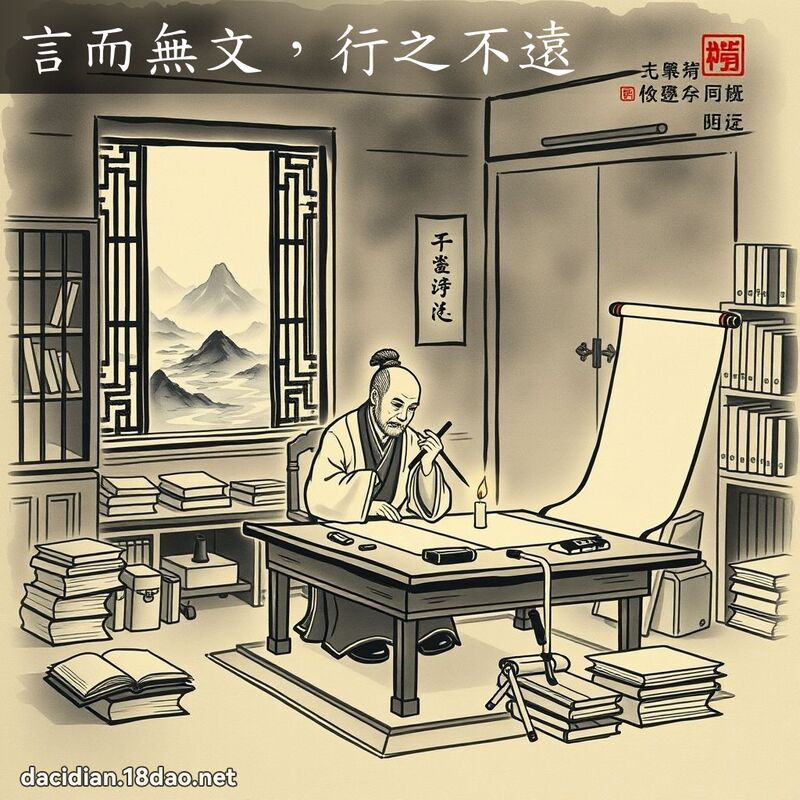 言而无文,行之不远 配图
