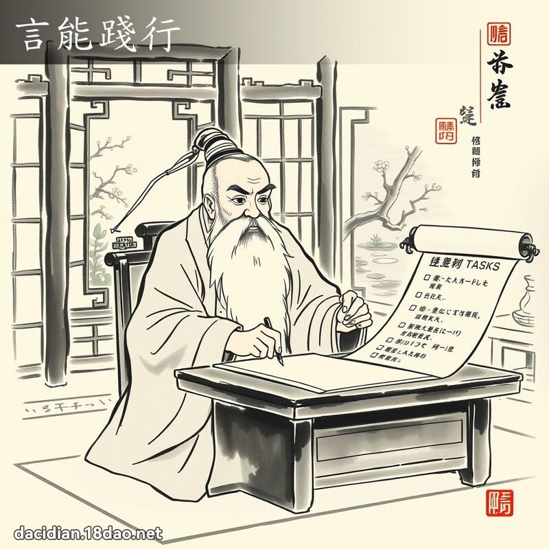 言能践行 配图