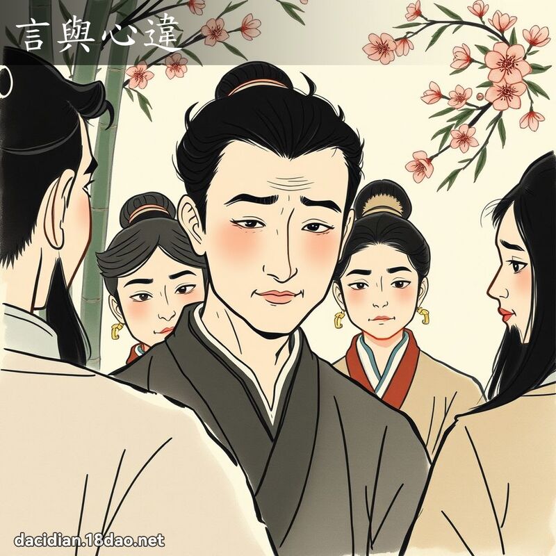 言与心违 配图