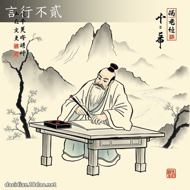 言行不贰 配图