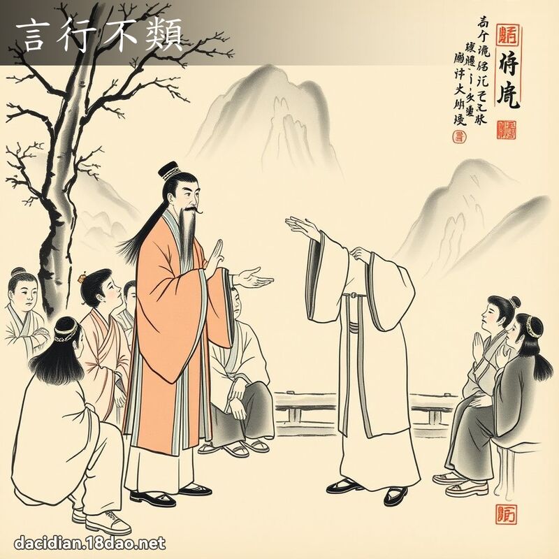 言行不类 配图