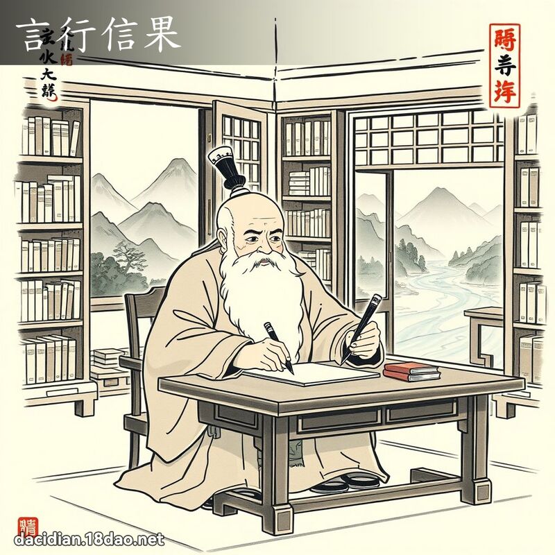 言行信果 配图