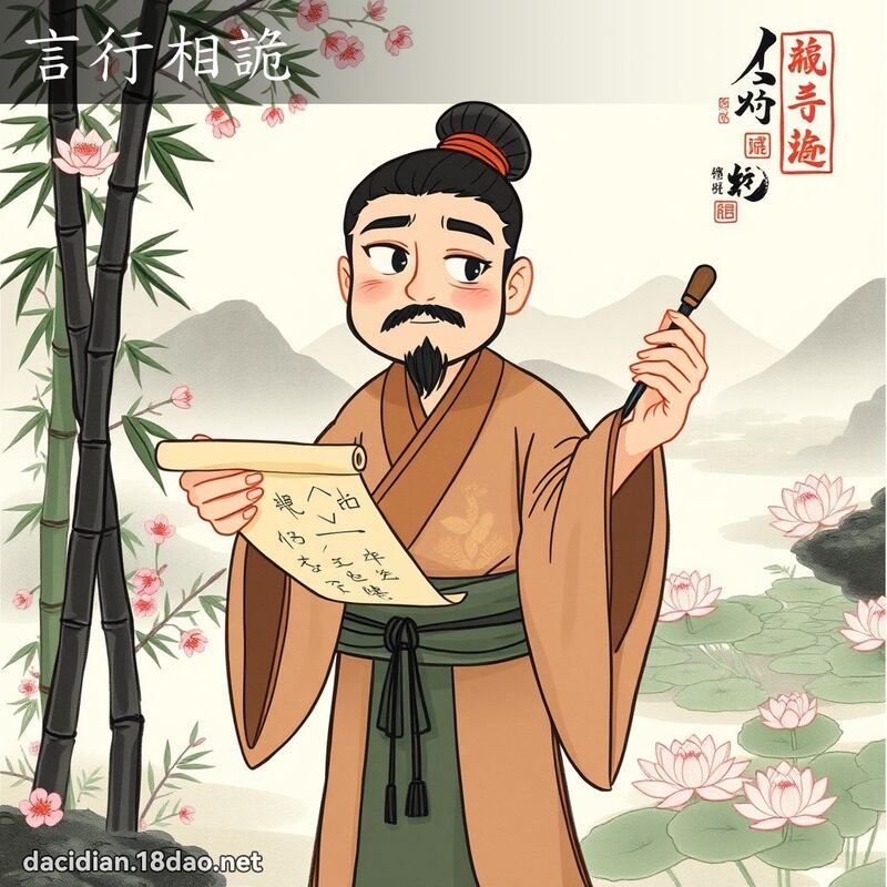 言行相诡 配图