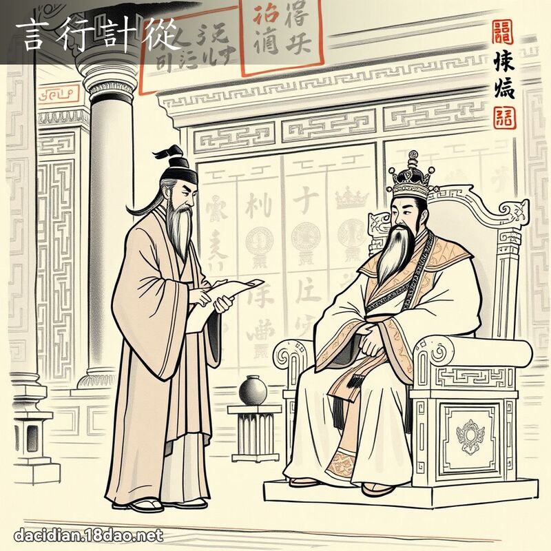 言行计从 配图
