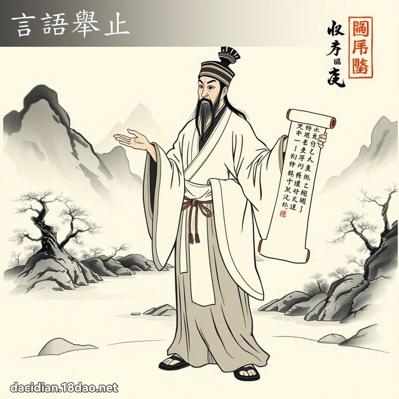 言语举止 配图
