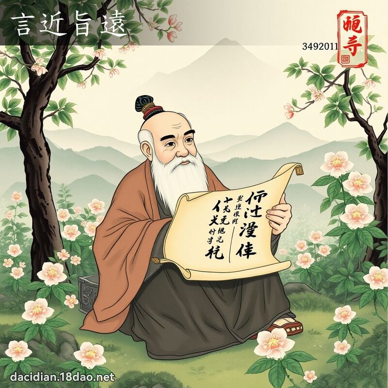 言近旨远 配图