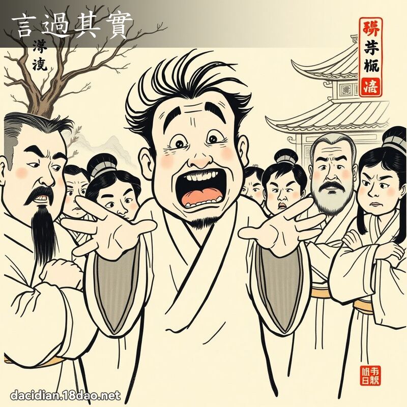 言过其实 配图