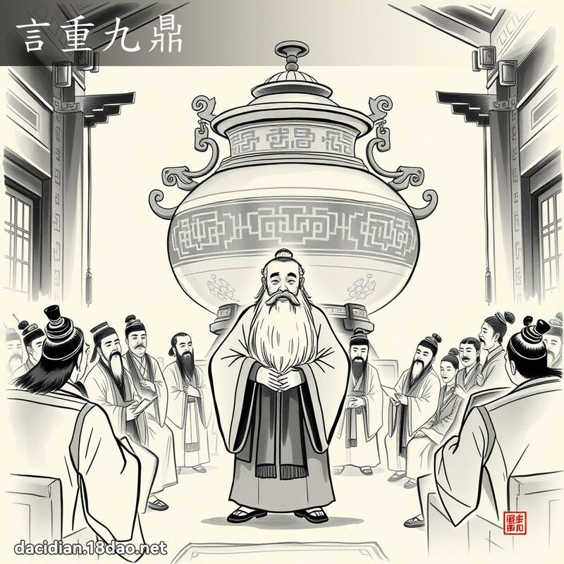 言重九鼎 配图