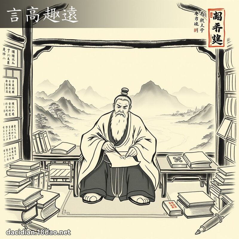 言高趣远 配图