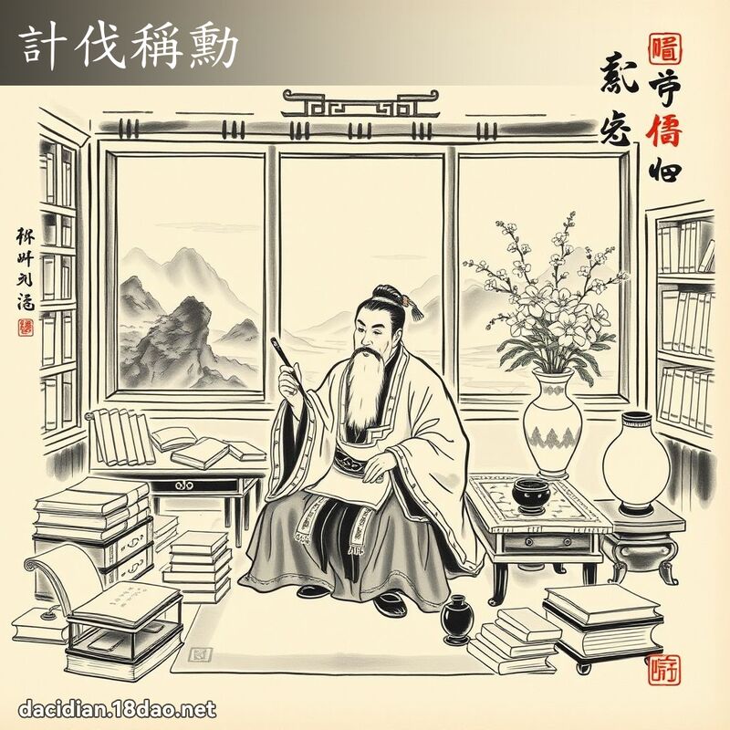 计伐称勋 配图