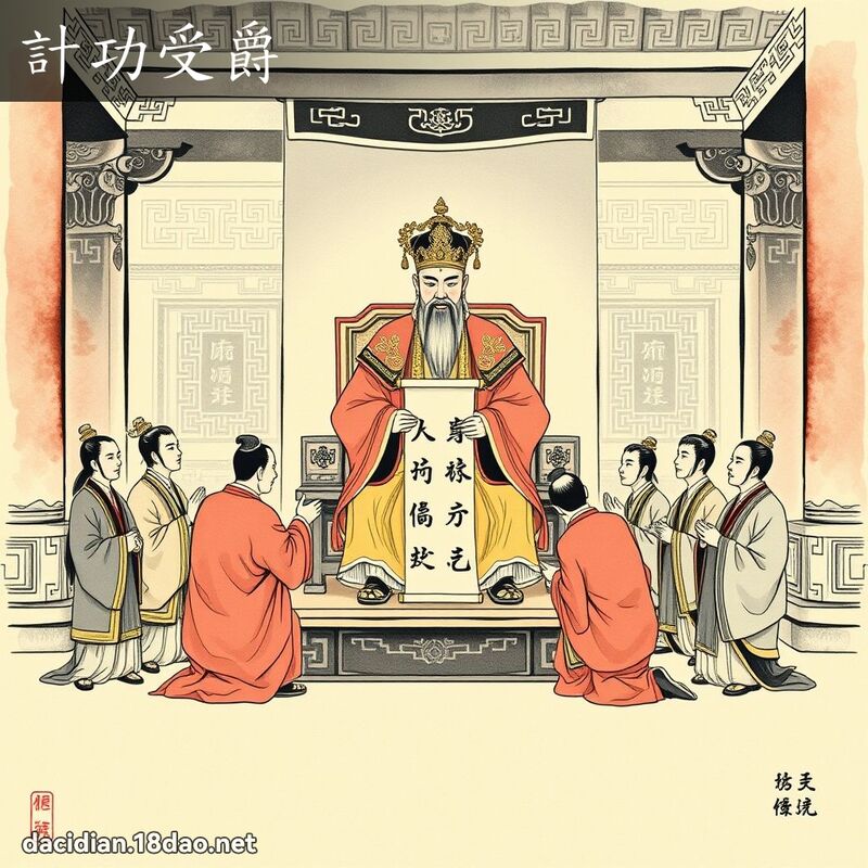 计功受爵 配图