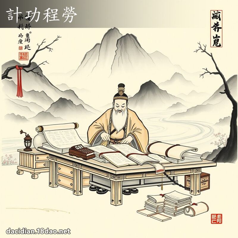 计功程劳 配图