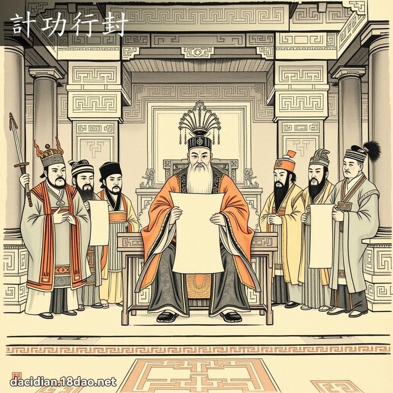 计功行封 配图