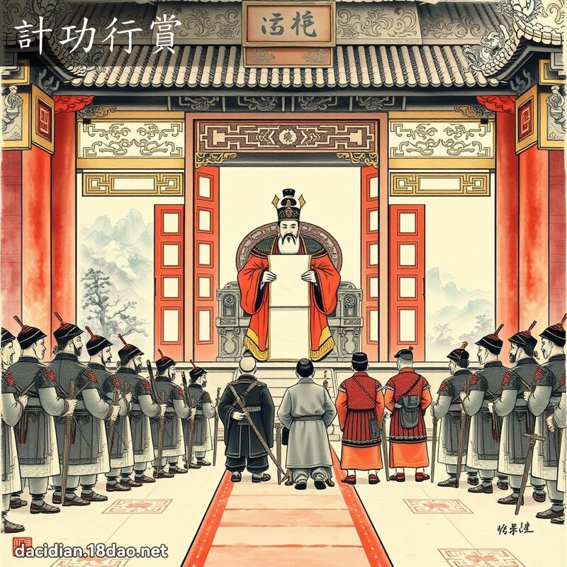 计功行赏 配图
