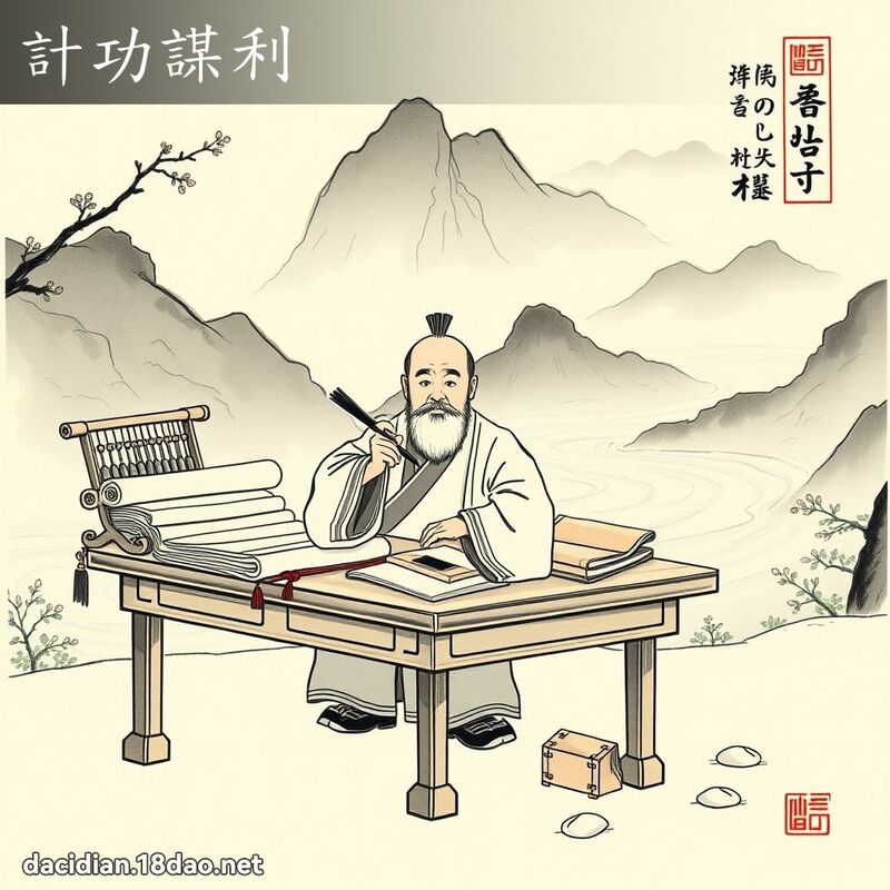 计功谋利 配图