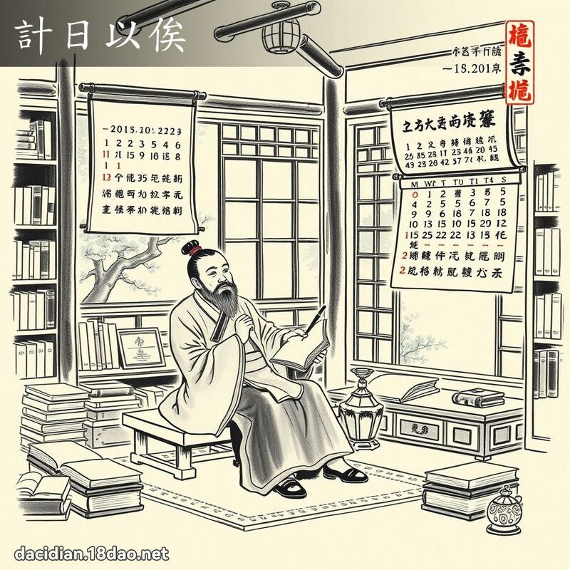 计日以俟 配图