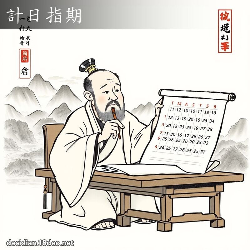 计日指期 配图