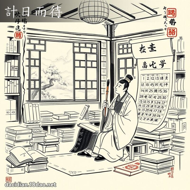 计日而待 配图