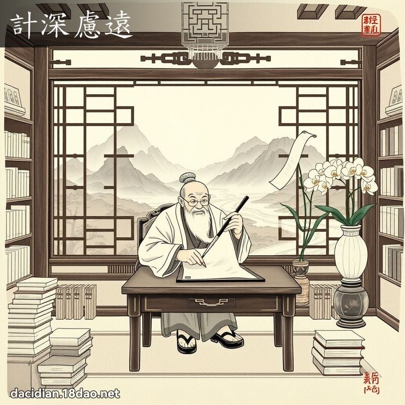 计深虑远 配图