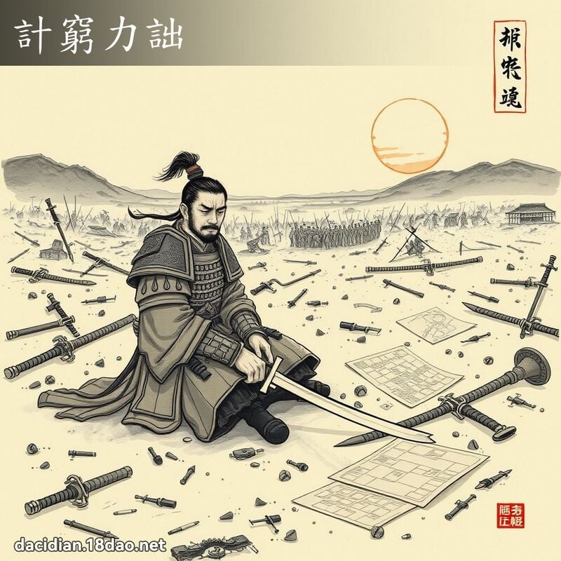 计穷力詘 配图