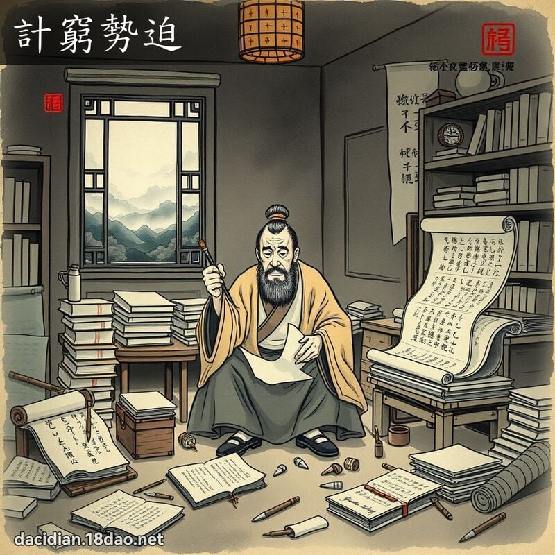 计穷势迫 配图