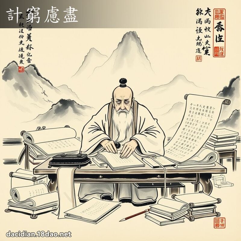 计穷虑尽 配图