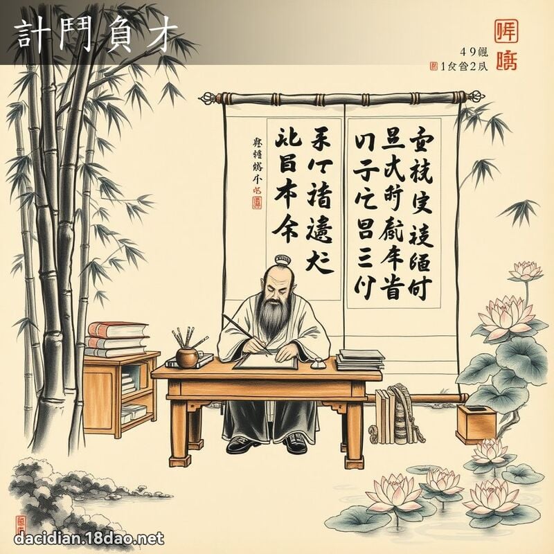 计斗负才 配图
